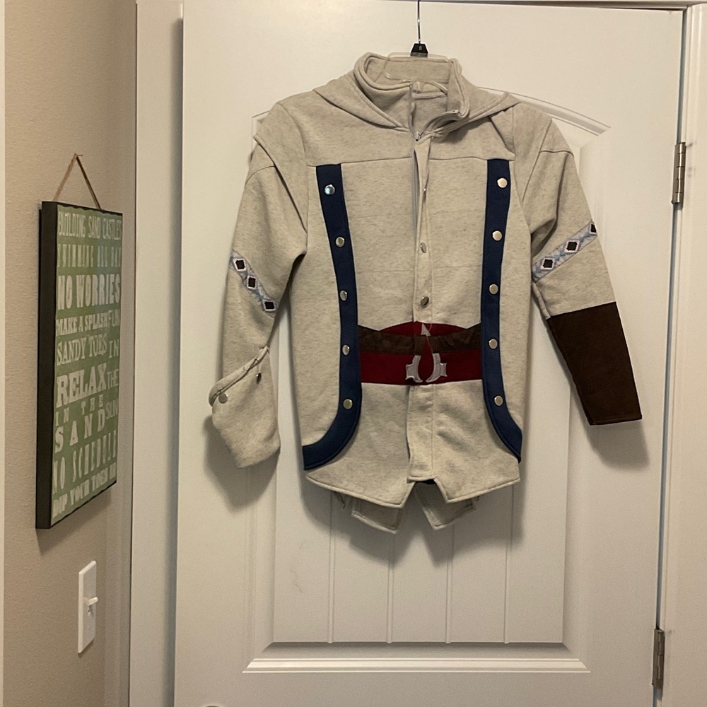 Kids/Teen Gray and Blue Hoodie